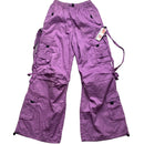 Criminal Damage Carnaby Purple Baggy Cargo Trousers (S/L/XL)