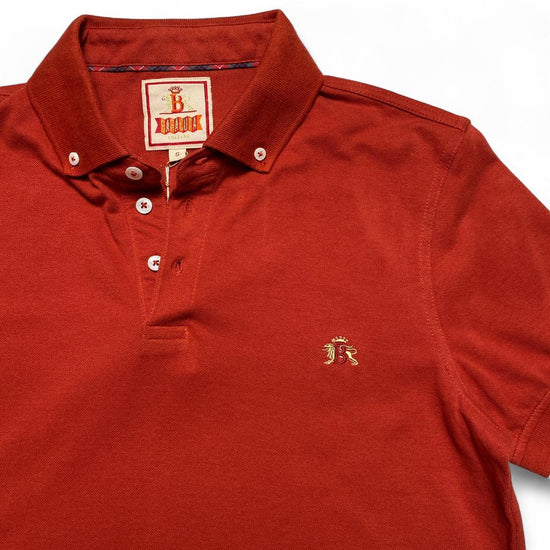 Baracuta Light Red Short Sleeve Polo Shirt (S)
