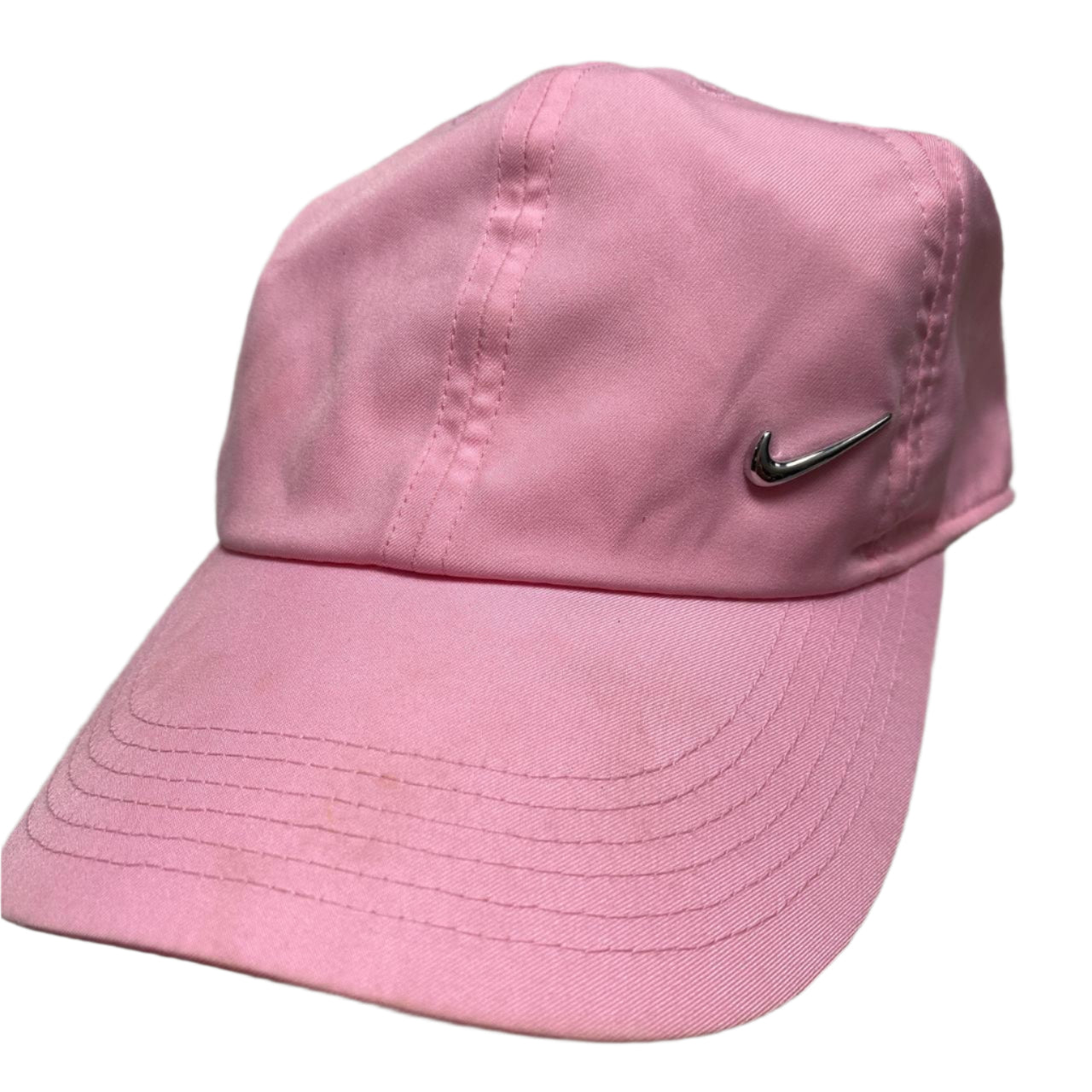 Nike Metal Swoosh Pink ad Silver Cap