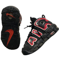 Nike Uptempo More Air Black Red and White (UK 4)