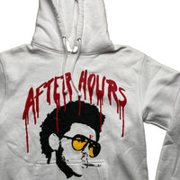 The Weeknd Vlone After Hours White Black and Red Hoodie (S)
