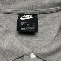Nike Grey and White Polo Shirt (XL)