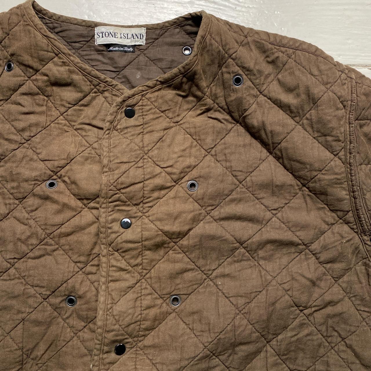 Stone Island Brown Inner Quilted Layer Brown
