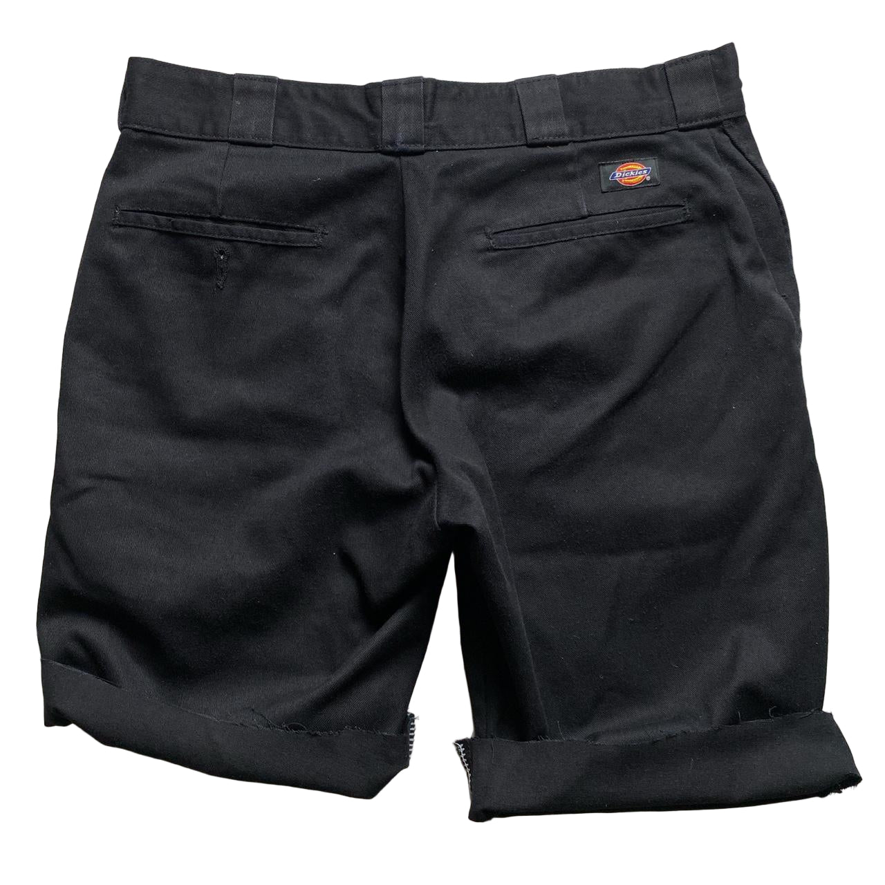 Dickies Black 874 Cut Down Trouser Shorts (34W)