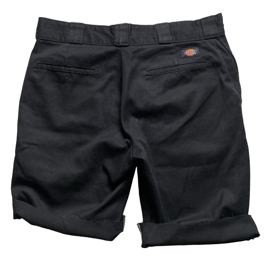Dickies Black 874 Cut Down Trouser Shorts (34W)