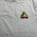 Palace Tri Ferg White Pink and Green Long Sleeve T Shirt (M)