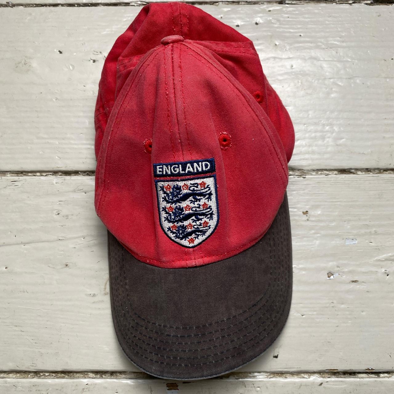 England Umbro Vintage Red and Black Cap