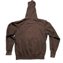 Nike Brown and Yellow Swoosh Vintage Hoodie (M)