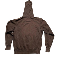 Nike Brown and Yellow Swoosh Vintage Hoodie (M)