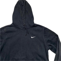 Nike Black and White Swoosh Hoodie (L)