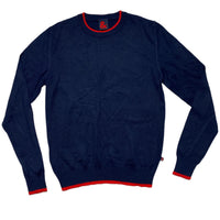 Dolce and Gabbana Navy and Red Crewneck Jumper (S)