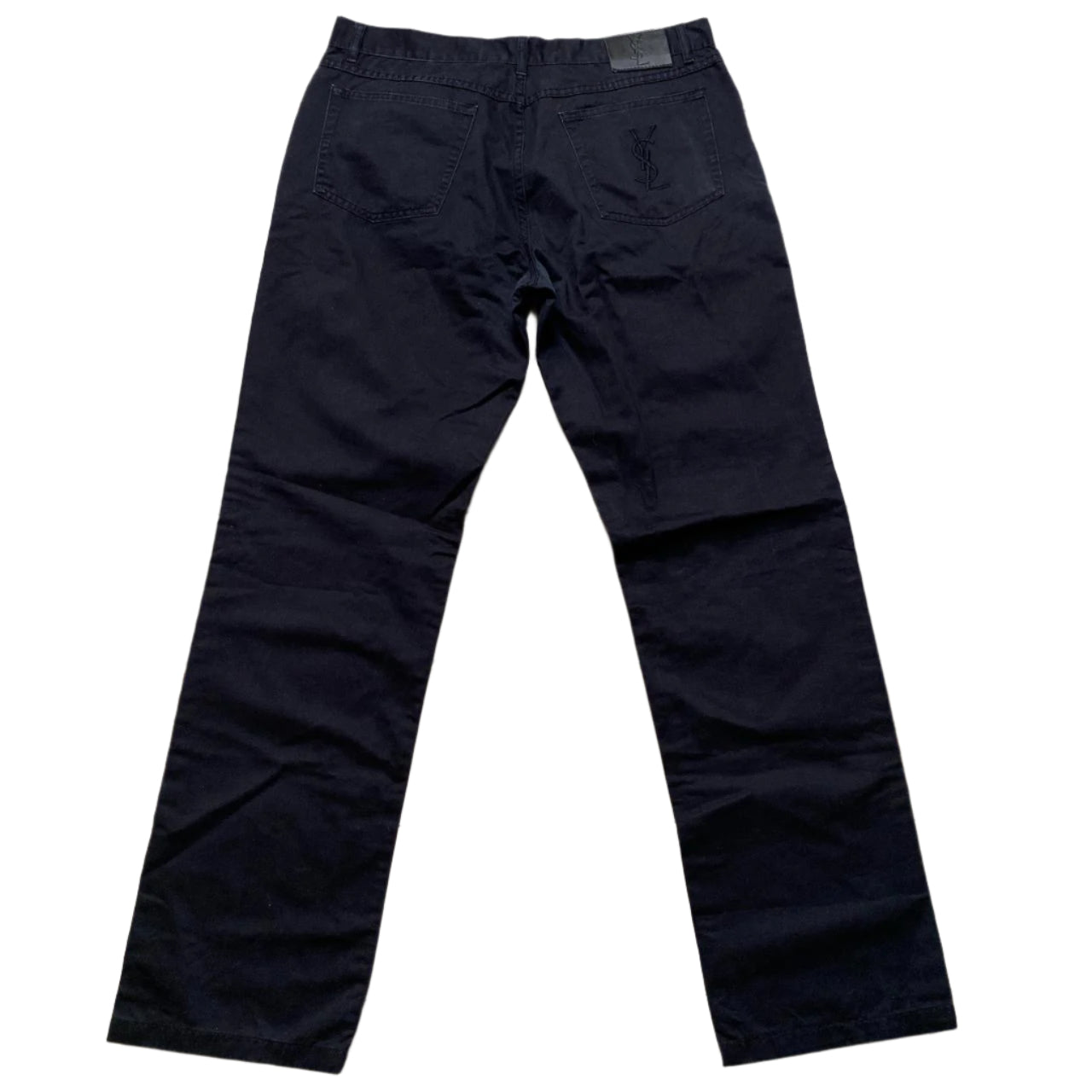 YSL Yves Saint Laurent Black Jean Trousers (36W)