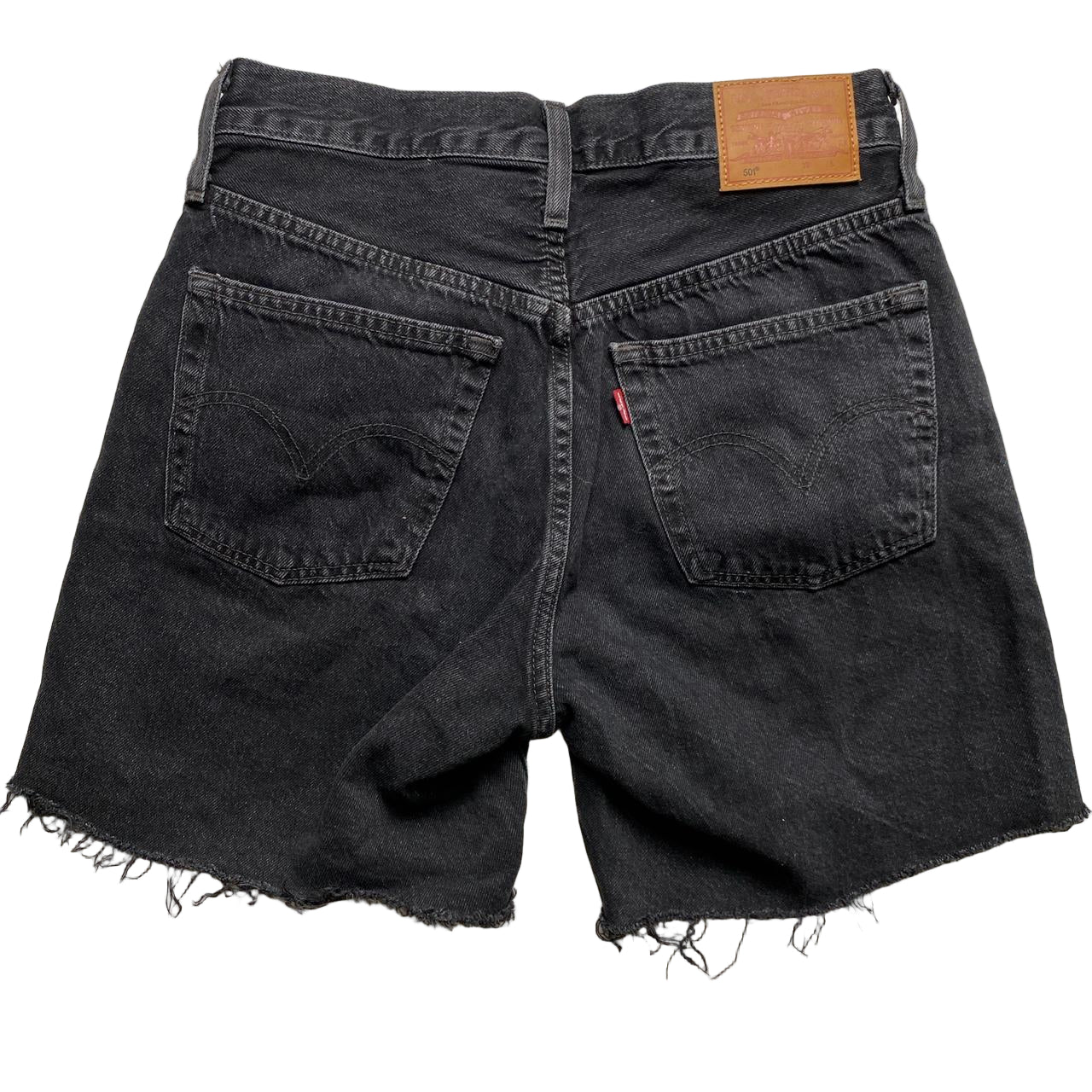 Levis 501 Womens Cut Down Shorts Black Charcoal (25W)
