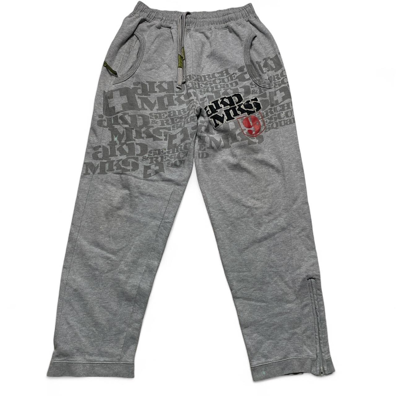 Akademiks Vintage y2k Grey Black and Red Full Tracksuit (L)