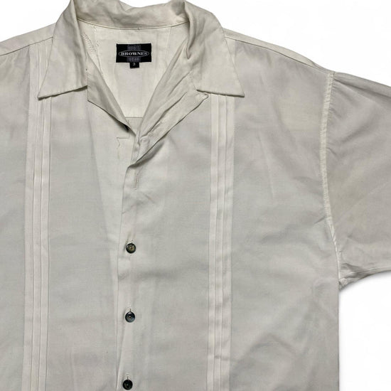 Brownes Vintage White Short Sleeve Shirt (L)