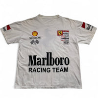 Ferrari Vintage 90’s Marlboro Racing Team Shell Michelin White Formula 1 T Shirt (S)