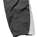 Nike Vintage y2k Grey White and Red Swoosh Shell Trackpant Bottoms (S)
