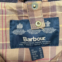 Barbour Oilskin Brown Nova Check Cuffed Womens Jacket (16)