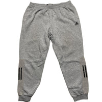 Adidas Grey and Black Baggy Joggers (2XL)