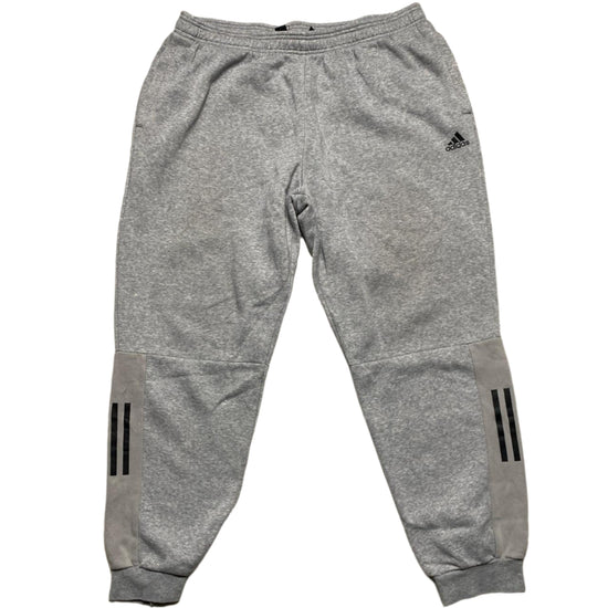 Adidas Grey and Black Baggy Joggers (2XL)