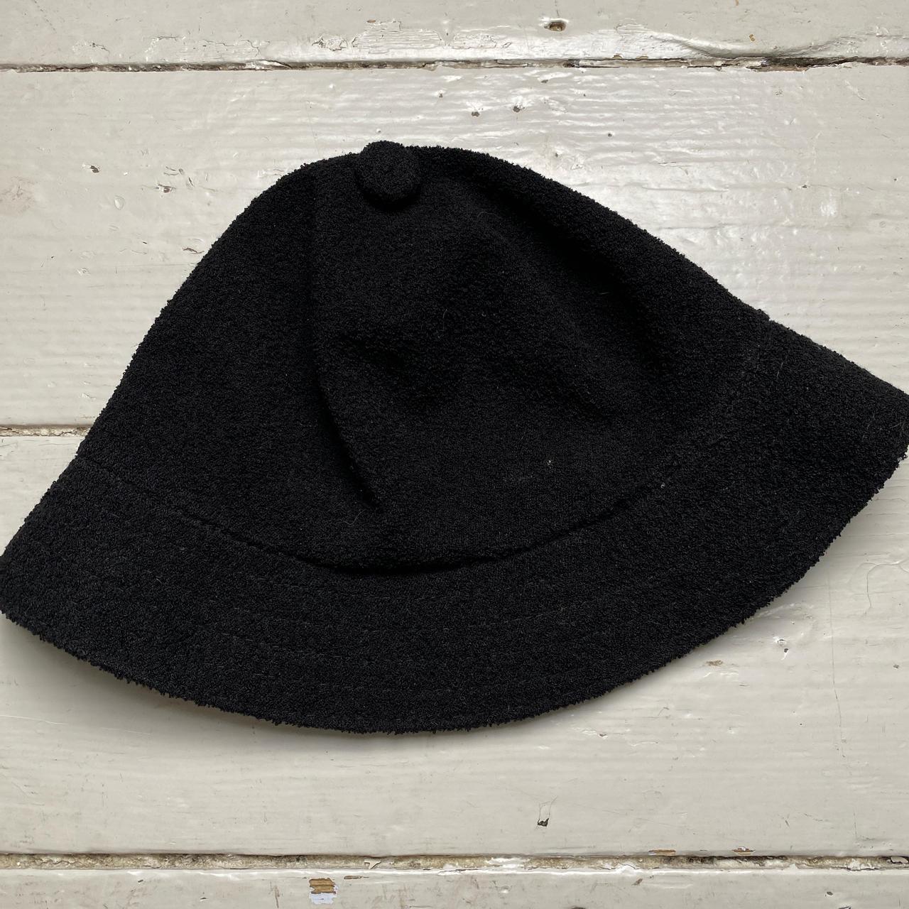 Kangol Black and White Towelling Bucket Hat