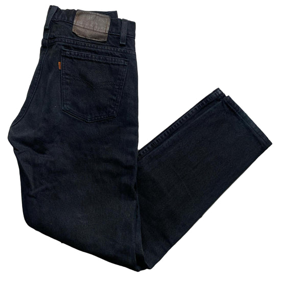 Levis 505 Black and Orange Vintage Made in USA Jeans (32W)