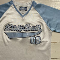 Dirty South Vintage 90’s Baby Blue and White NFL Football Jersey (M)