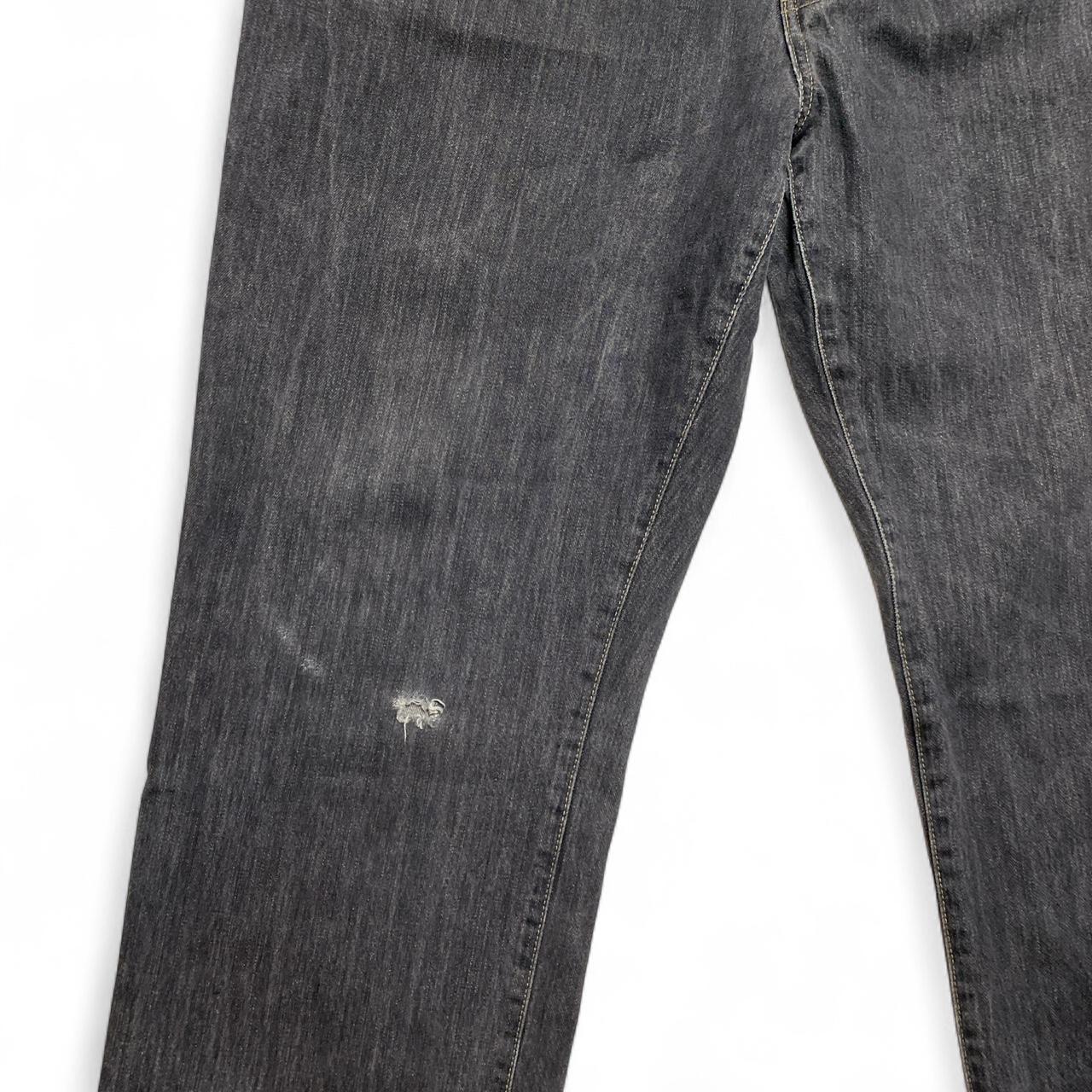 Yves Saint Laurent YSL Vintage y2k Grey Baggy Distressed Jeans (40W)