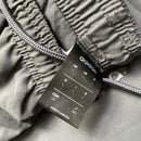 Adidas Grey and Black Shell Trackpant Bottoms (L)