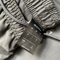 Adidas Grey and Black Shell Trackpant Bottoms (L)