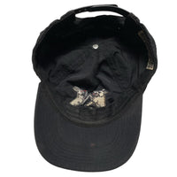 GX 1000 Black Hat with Fighting Rabbit and Boar Embroidery