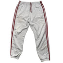 Adidas Grey and Burgundy Baggy Joggers (M)
