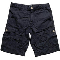 Vans Black and White Pinstripe Cargo Baggy Shorts (34W)