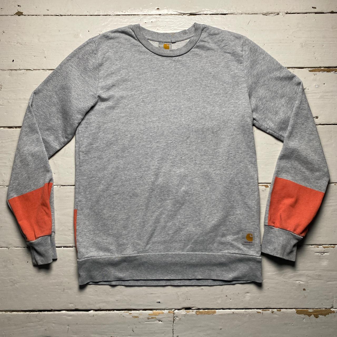 Carhartt WIP Grey and Orange Jumper