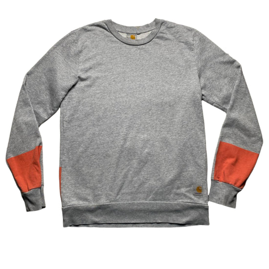 Carhartt WIP Grey and Orange Jumper (S)