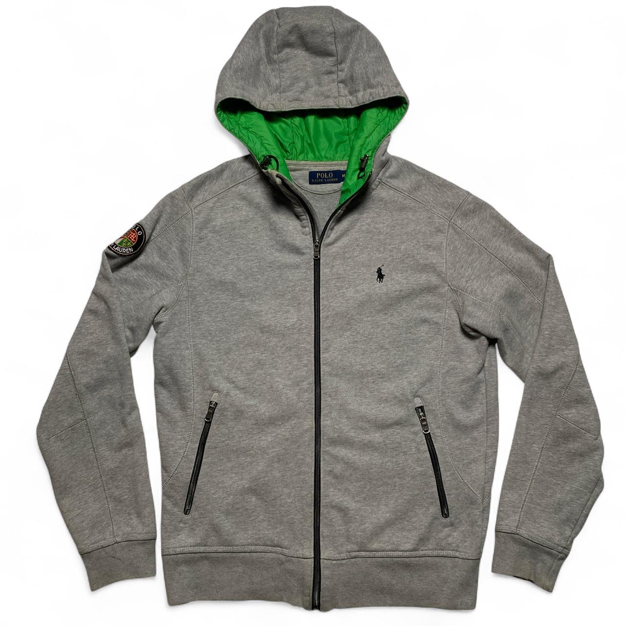 Polo Ralph Lauren Grey and Green Black Polo Hoodie (M)