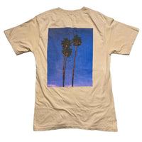 Stussy Palm Trees T Shirt Peach and Black (M)