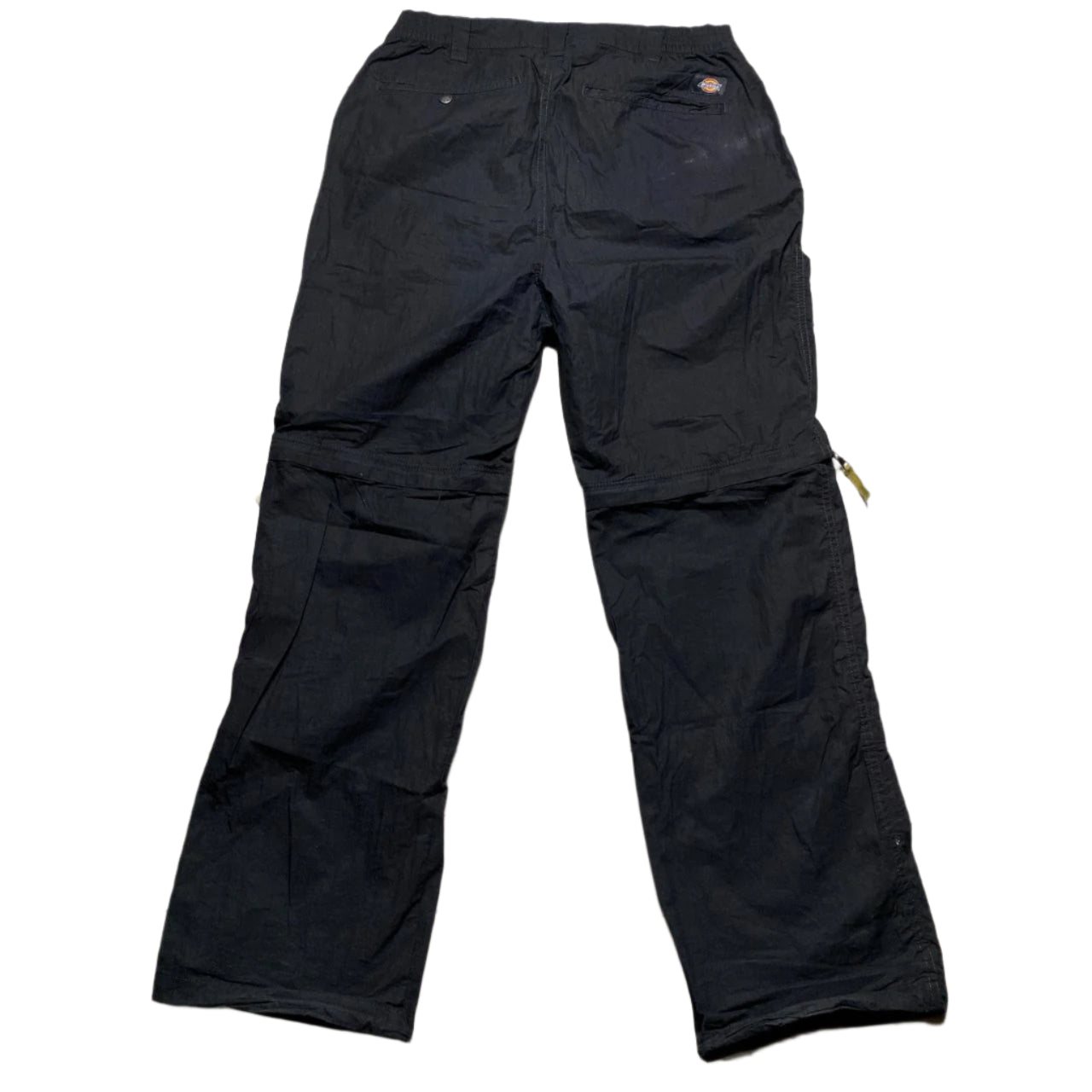 Dickies Black Cargo Windproof Shell Trackpant Baggy Bottoms and Shorts 2 in 1 (W 34)