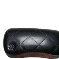 Chanel CC Black Leather Glasses Case
