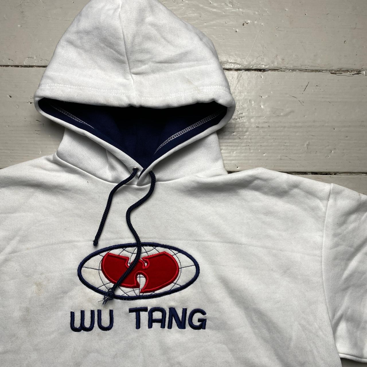 Wu Tang Wu Wear White Vintage White Red and Navy Hoodie