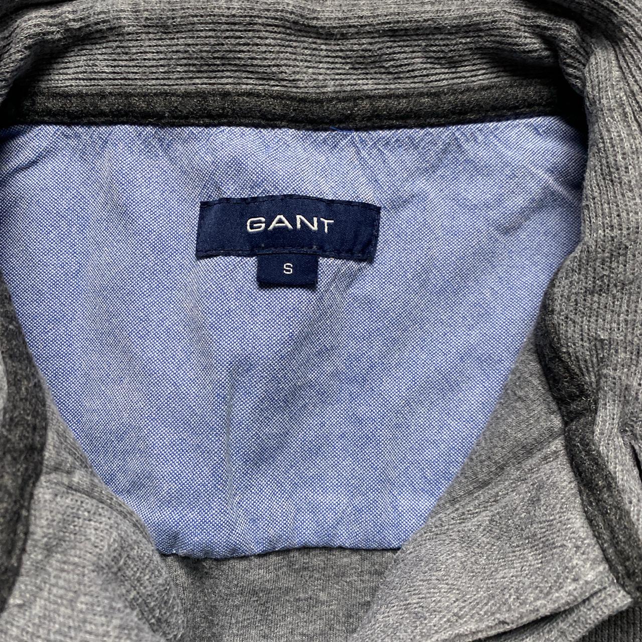 Gant Grey Quarter Button Up Jumper