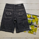 Minus Two Jeans Smiley Face Jorts Jean Shorts Grey (L)