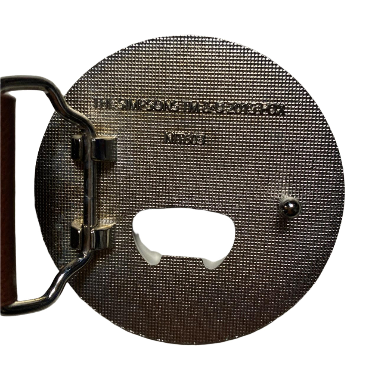 Moes Tavern The Simpsons Bottle Opener Buckle and Leather Belt