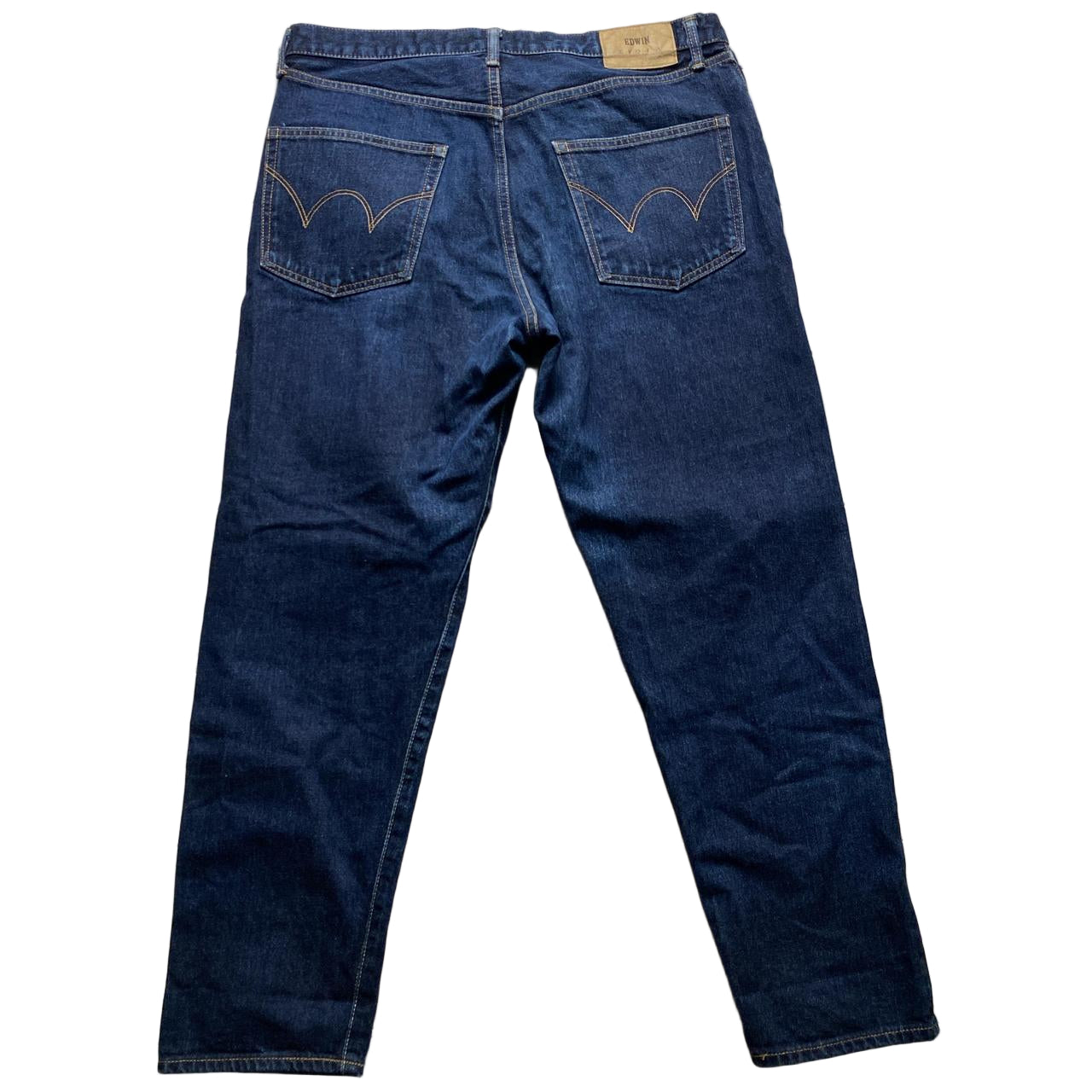Edwin Dark Navy Loose Tapered Baggy Jeans (34W)