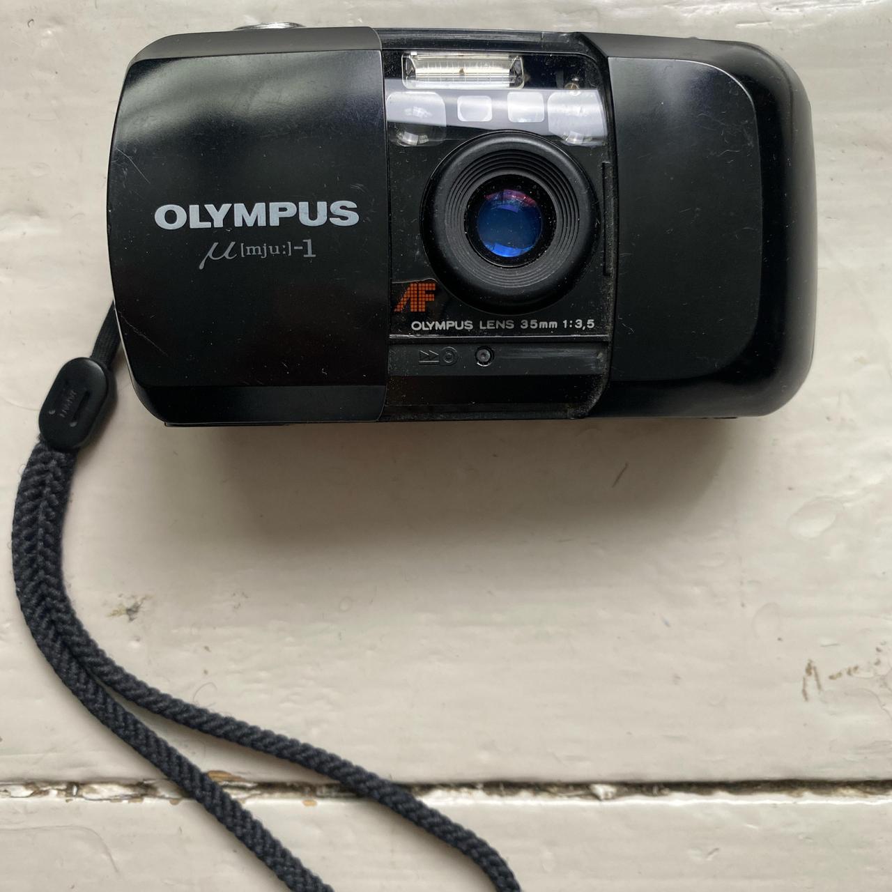 Olympus Mju I 1 Black Vintage Film Camera