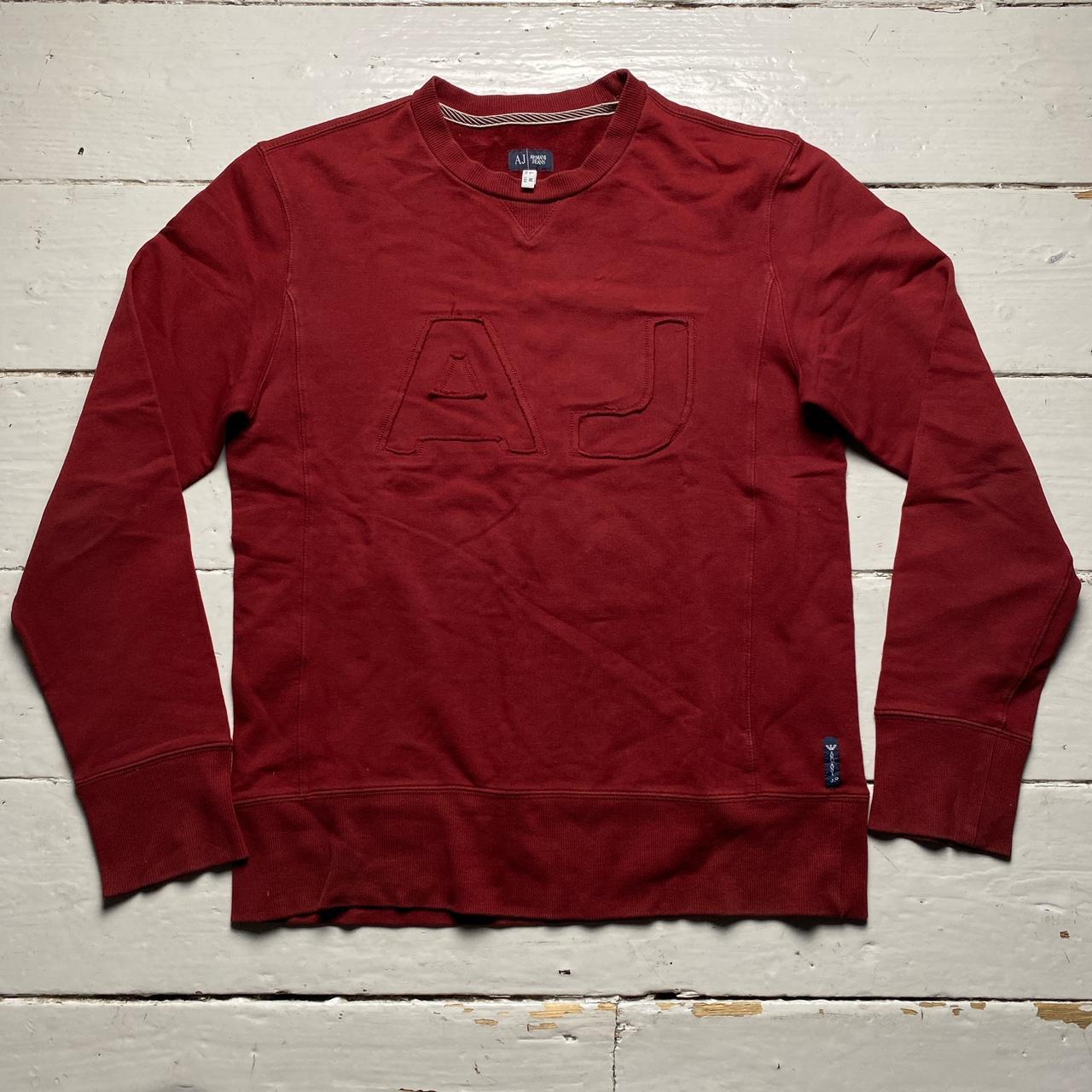 Armani AJ Jeans Burgundy Red Jumper