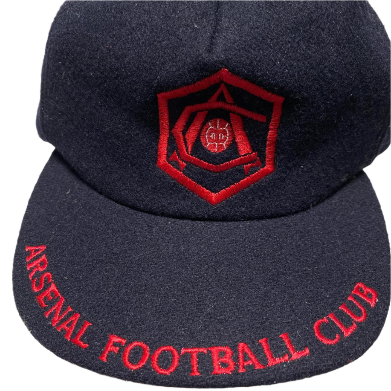 Arsenal FC Vintage 90’s Wool Navy and Red Embroidery Cap