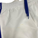 Adidas Performance Essentials White Blue and Red Shell Trackpant Bottoms (S)