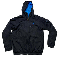 Nike Air Max LTD Black and Blue Vintage Windbreaker Tracksuit Jacket (M)