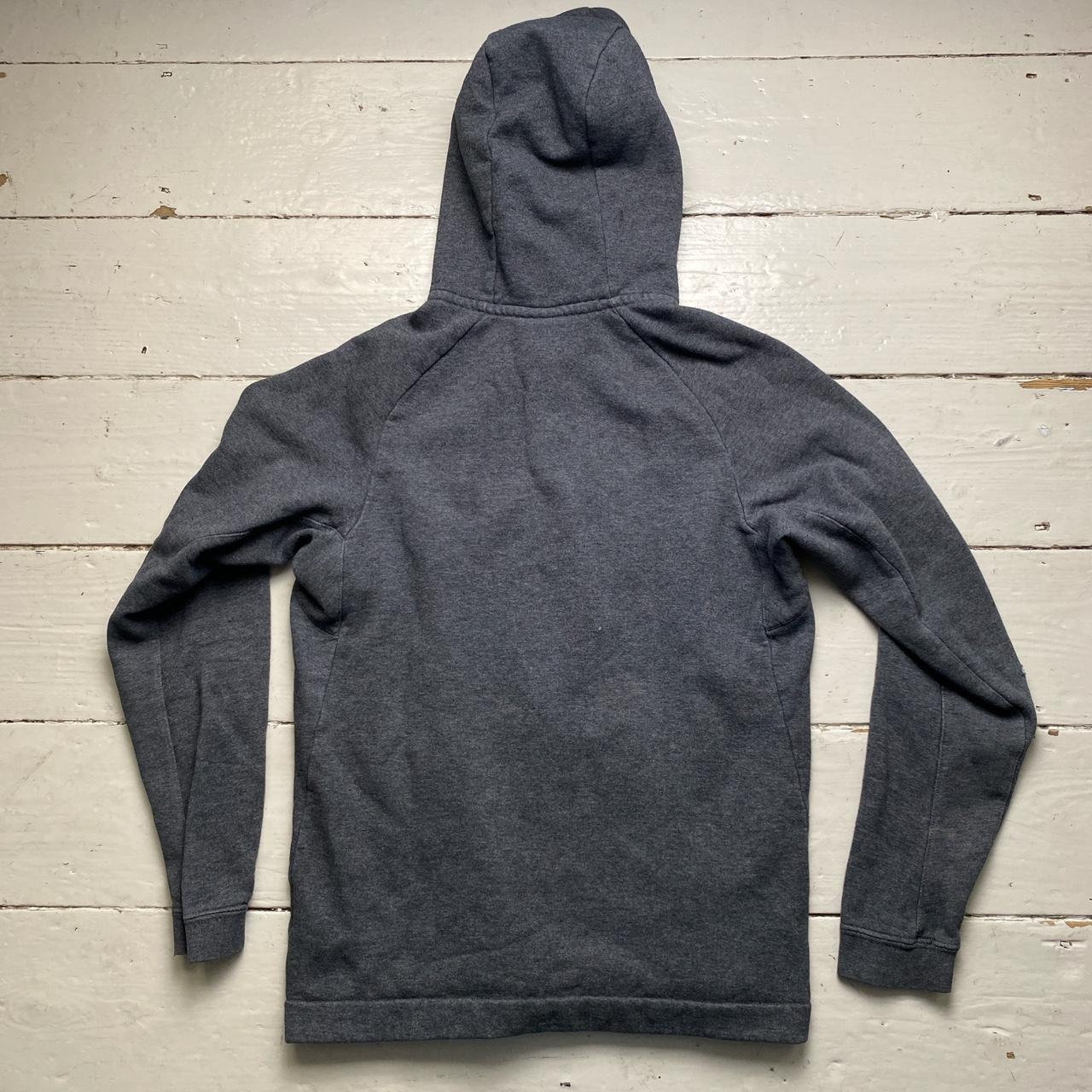 Nike Box Log Grey Black and White Swoosh Hoodie